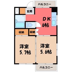 ハイツ霜越の物件間取画像